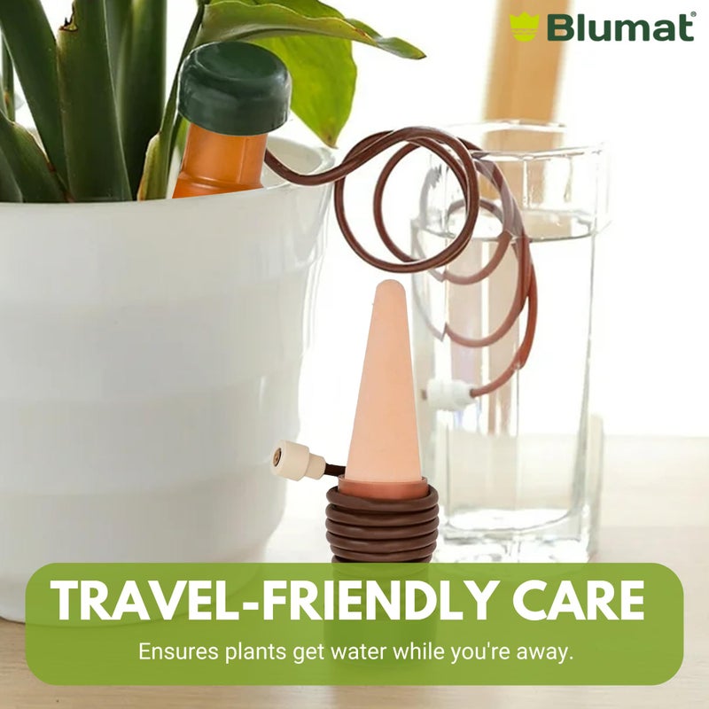 Blumat Plant Watering Devices | Classic XL Self Watering Planter Insert | Automatic Drip Plant Watering Stakes for Pots | Prevents Overwatering and Underwatering for Healthy Growth | 4 Pack - Image 5